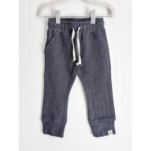 NEW Little Road Co. Herringbone Classic Joggers in Size 12-18 Months Navy Blue